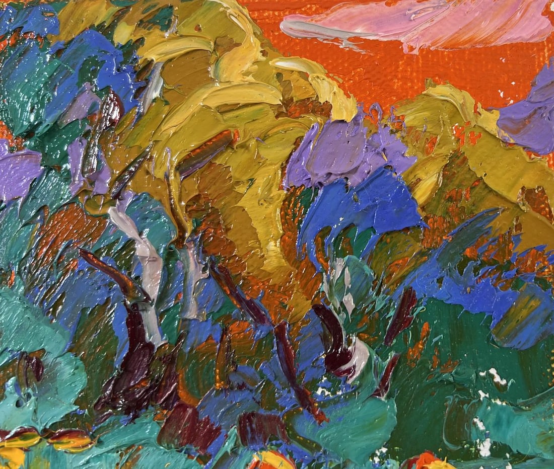 Oil painting Noon on the field Alex Kalenyuk - 4