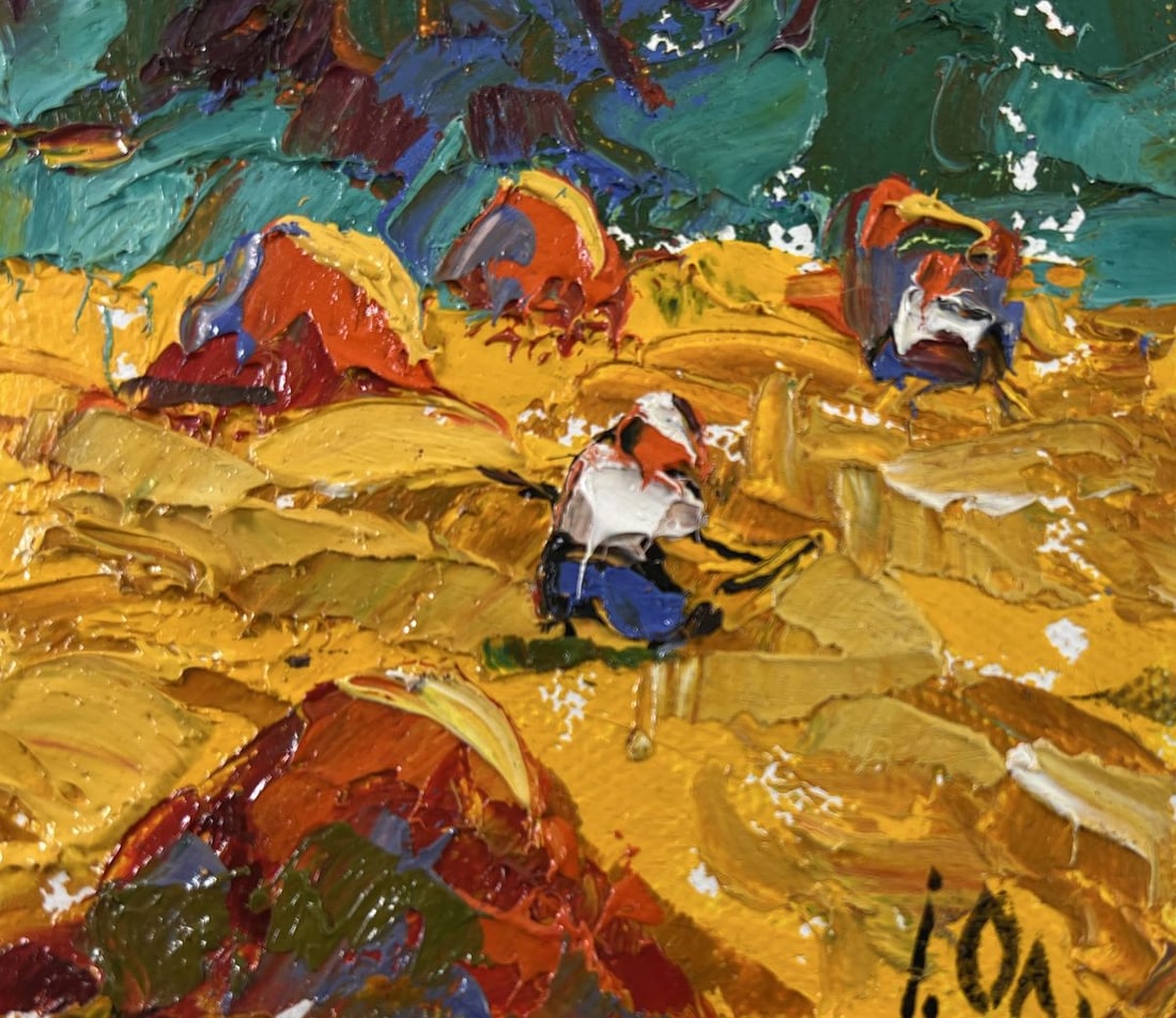 Oil painting Noon on the field Alex Kalenyuk - 5