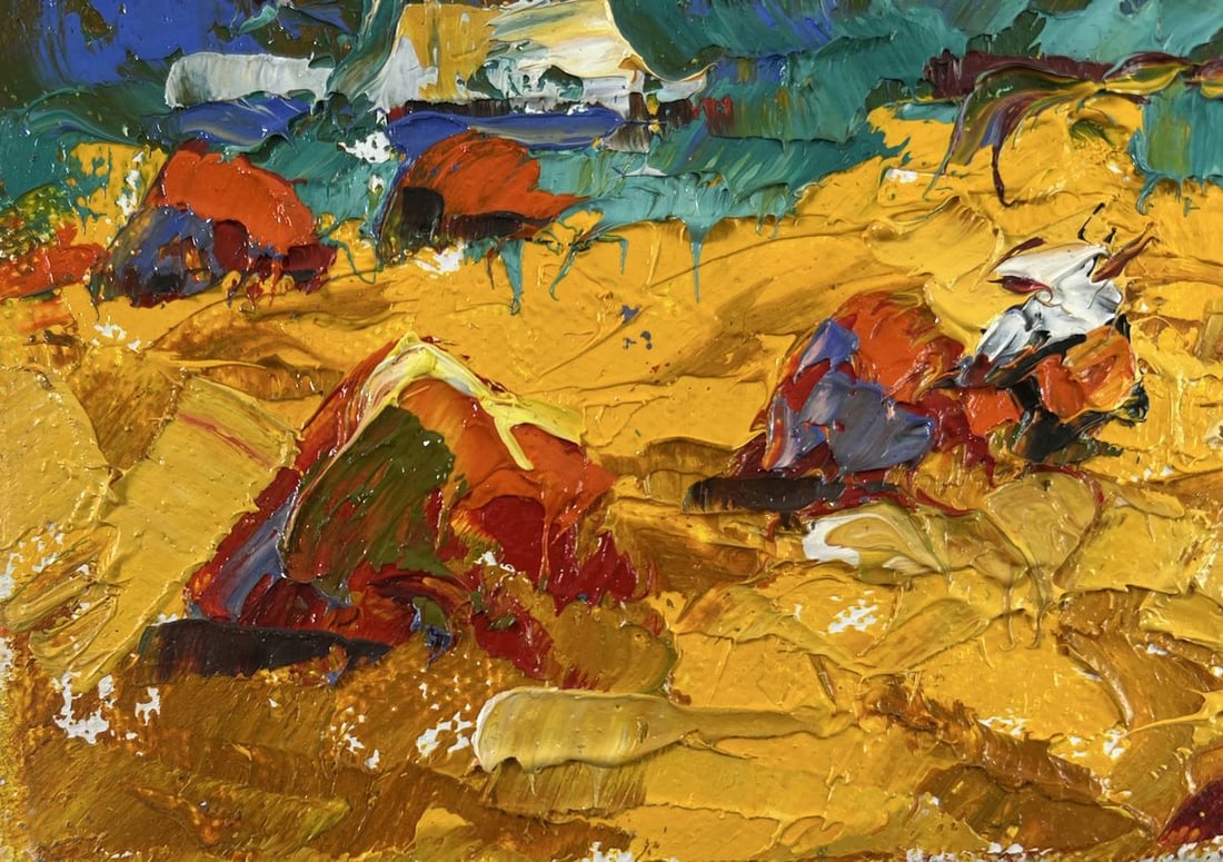 Oil painting Noon on the field Alex Kalenyuk - 6