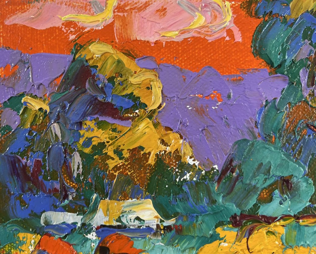 Oil painting Noon on the field Alex Kalenyuk - 7