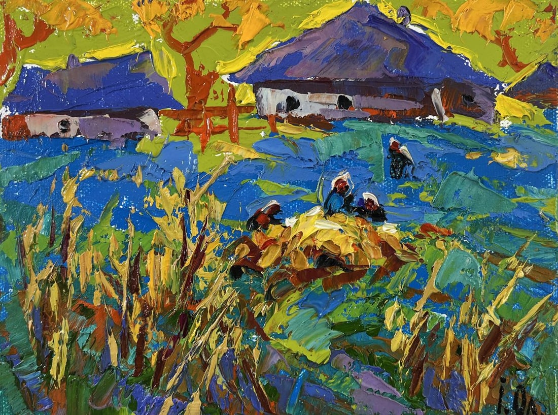 Oil painting Golden Harvest Alex Kalenyuk - 3