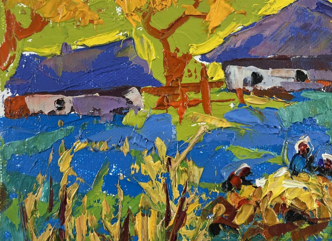 Oil painting Golden Harvest Alex Kalenyuk - 7