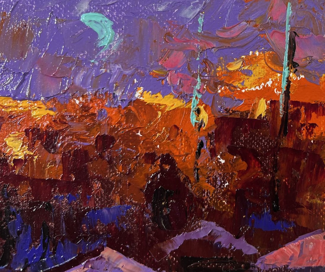 Oil painting Under the moon Alex Kalenyuk - 4