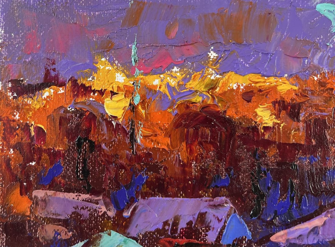Oil painting Under the moon Alex Kalenyuk - 7