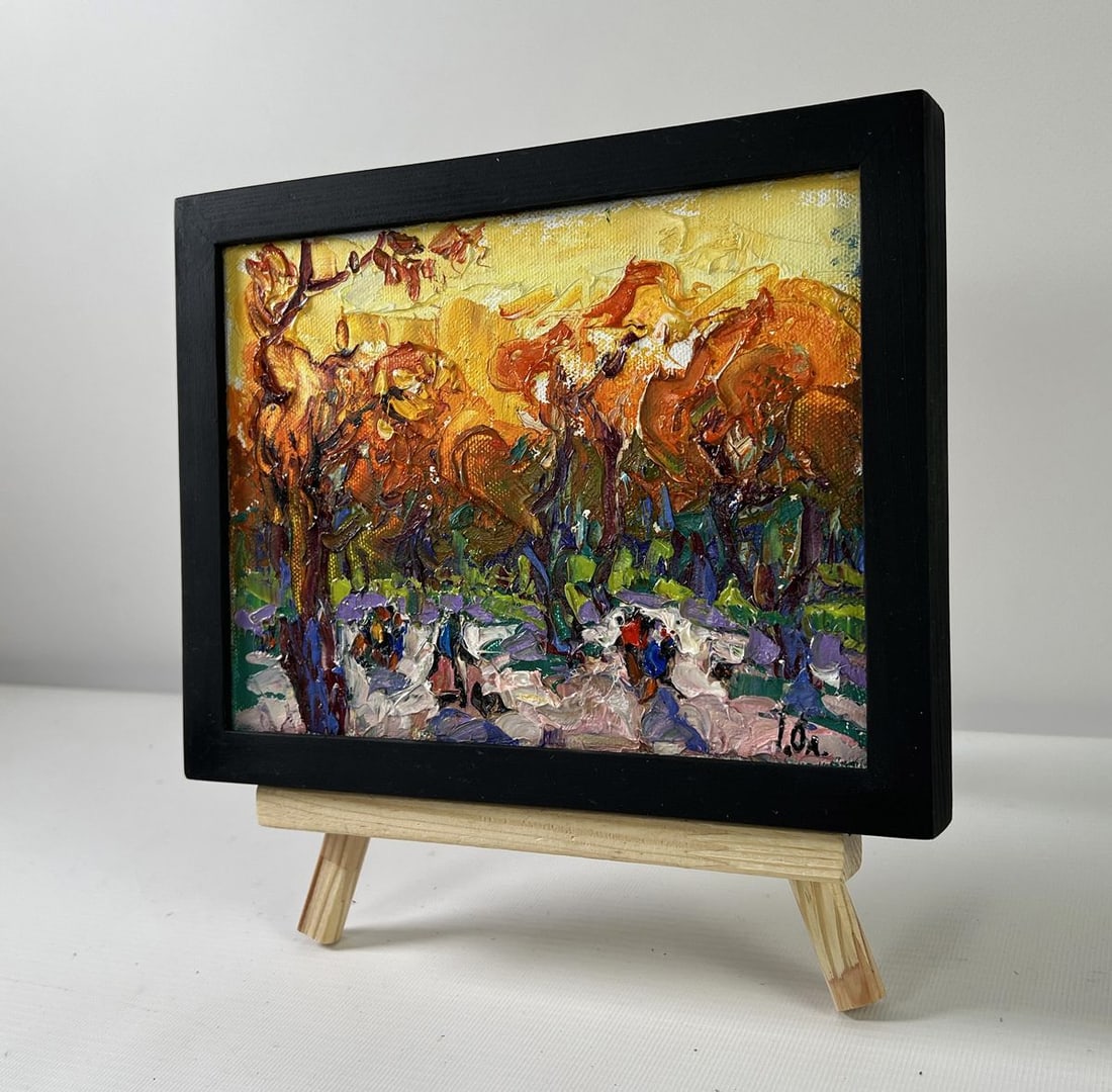 Oil painting Steps through autumn Alex Kalenyuk - 2