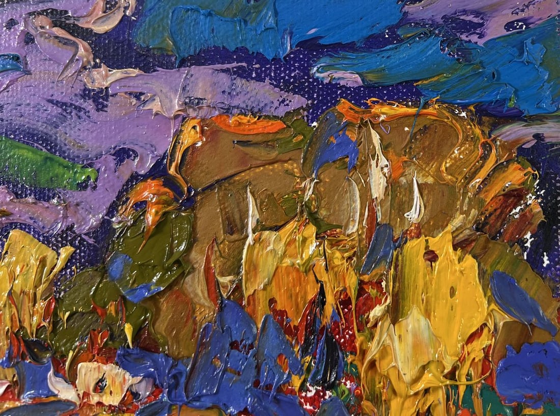 Oil painting Under yellow leaves Alex Kalenyuk - 4