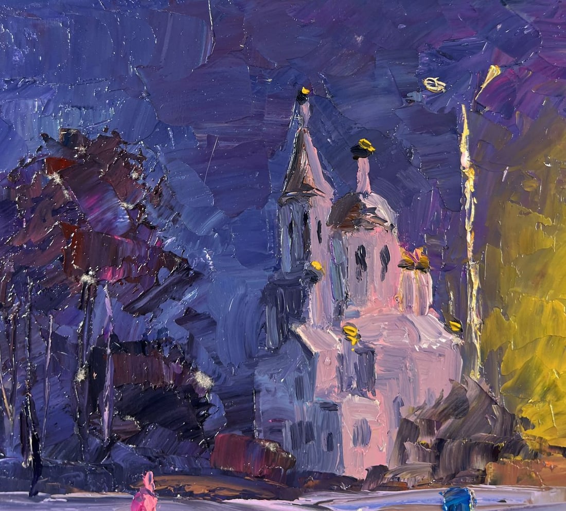 Oil painting The city never sleeps Boris Serdyuk - 5