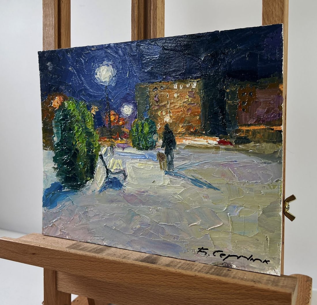 Oil painting Park before night Boris Serdyuk - 2