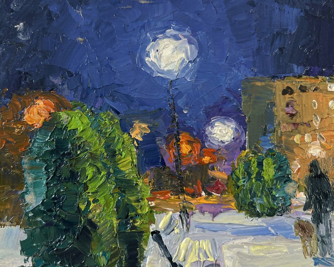 Oil painting Park before night Boris Serdyuk - 7