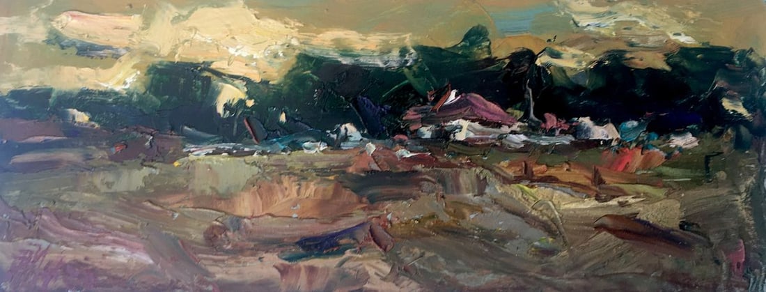 Oil painting Evening landscape Alexander Nikolaevich Cherednichenko (1 of 13)