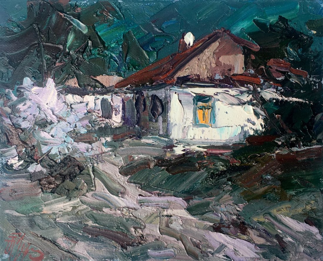 Oil painting Month night Alexander Nikolaevich Cherednichenko (1 of 13)