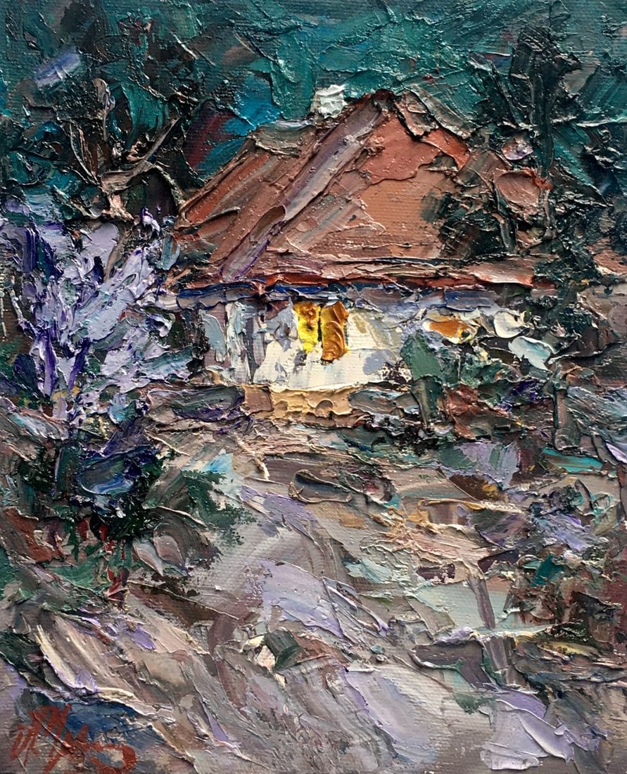 Oil painting Month night Alexander Nikolaevich Cherednichenko (1 of 10)