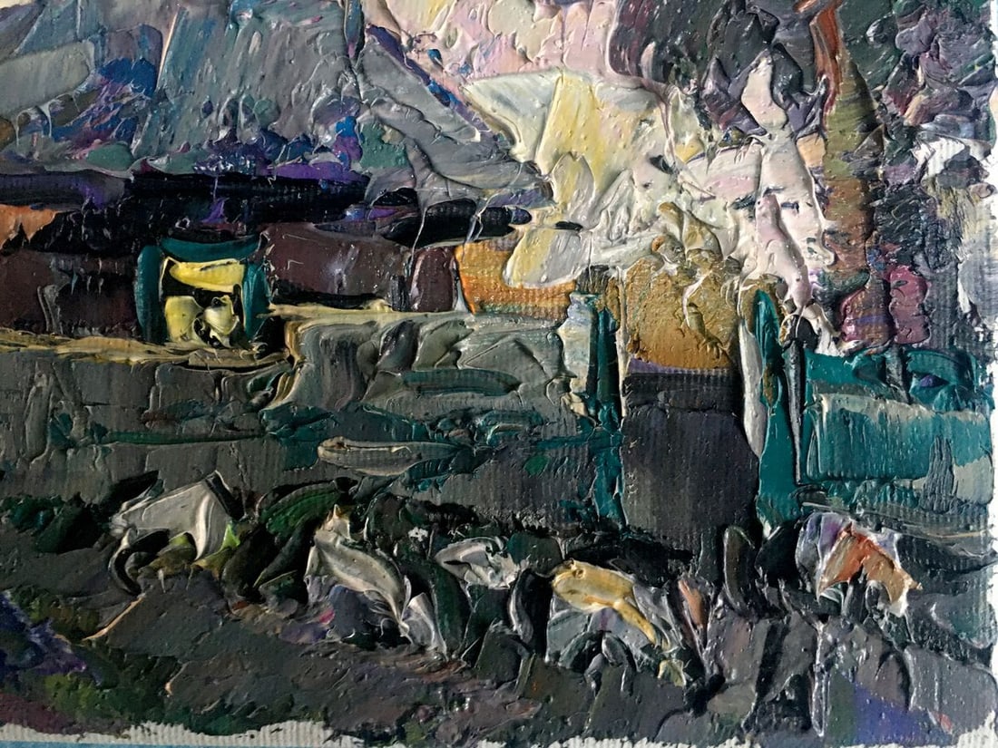 Oil painting After the rain Kalenyuk Alex - 6