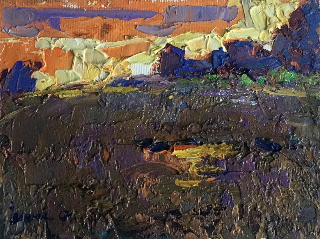 Oil painting Evening glow Kalenyuk Alex: Title: Oil painting Evening glow Kalenyuk Alex Description: No.AAA2529 *** ABOUT THIS PAINTING *** * TITLE: "Evening glow" * ARTISTS: Kalenyuk Alex * SIZE: 15x20 cm/'5.90x7.87 inches' * MEDIUM: oil, c
