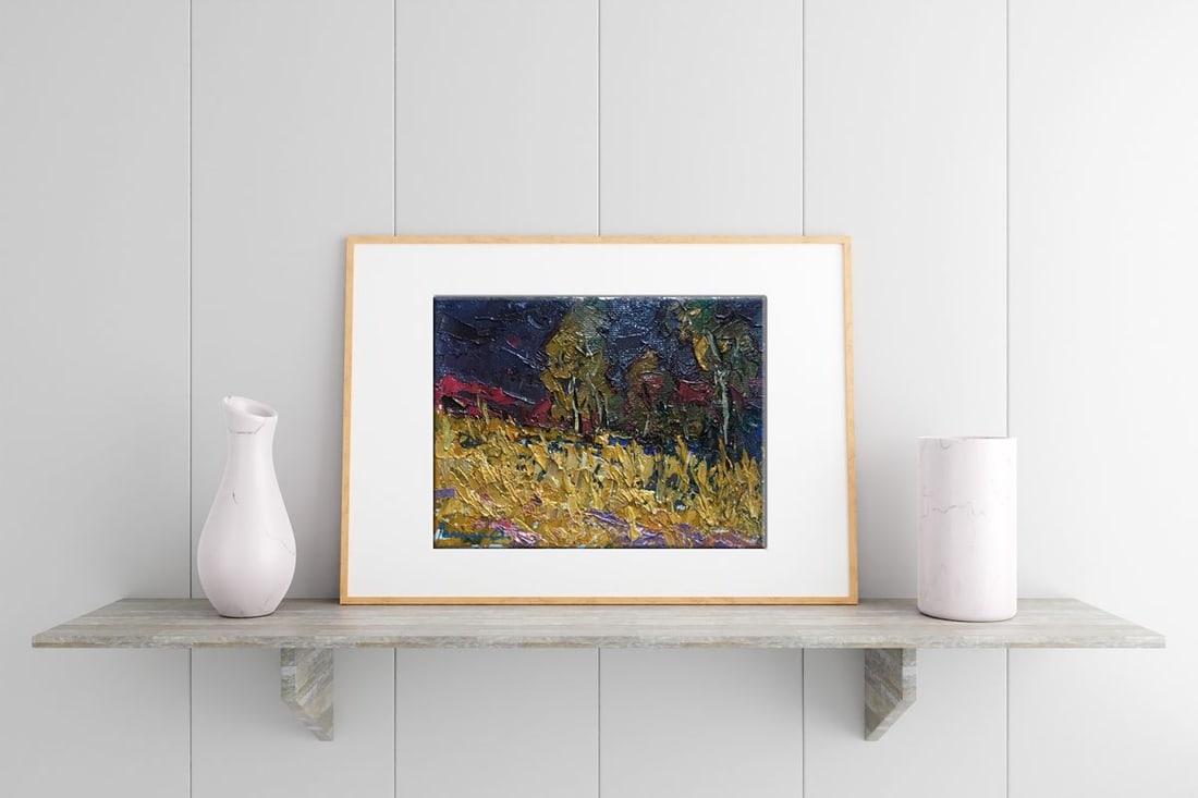 Oil painting Night autumn Kalenyuk Alex - 3