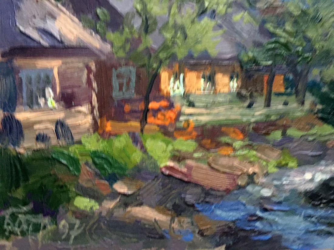 Oil painting Transcarpathian village Batrakov Vladimir Grigorievich - 6