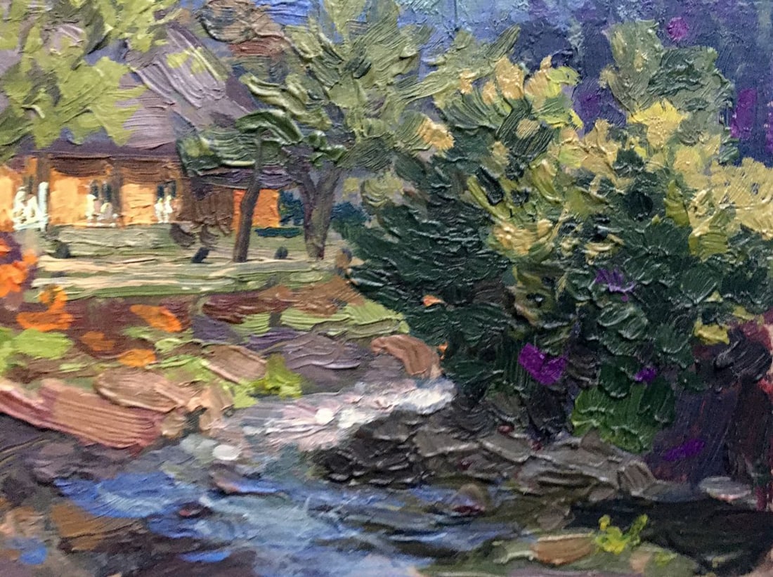 Oil painting Transcarpathian village Batrakov Vladimir Grigorievich - 7
