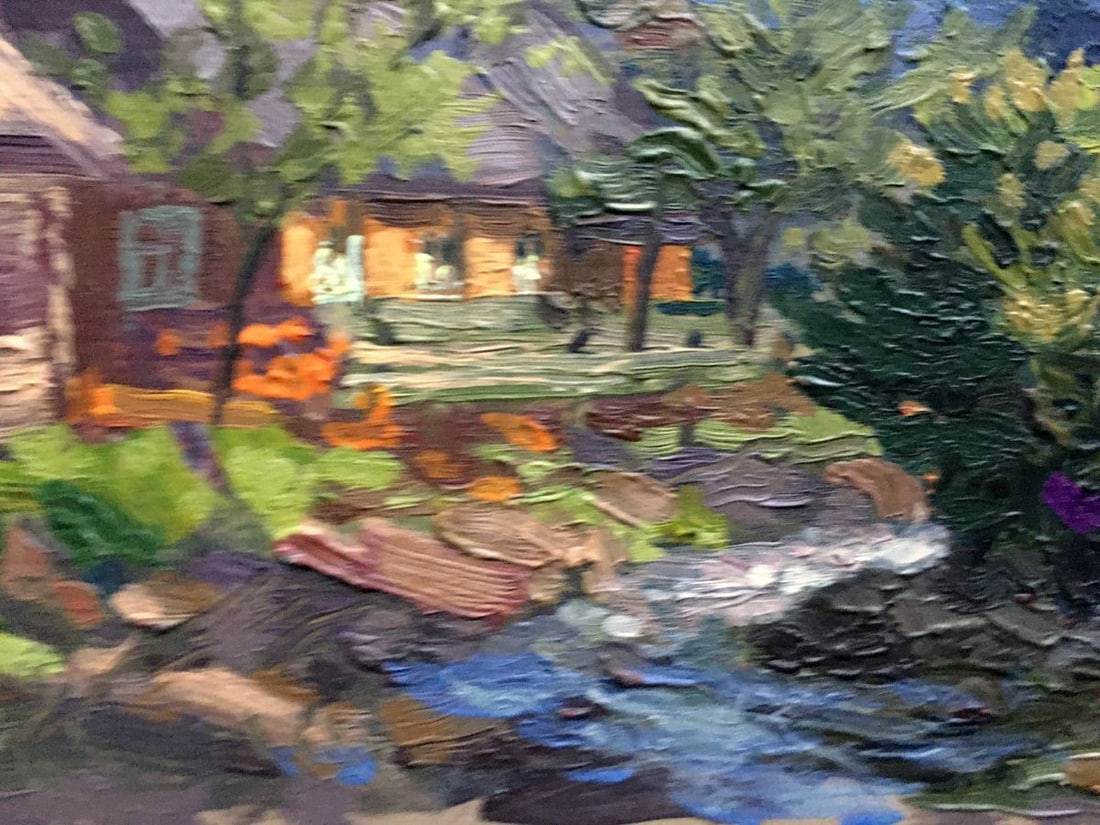 Oil painting Transcarpathian village Batrakov Vladimir Grigorievich - 8