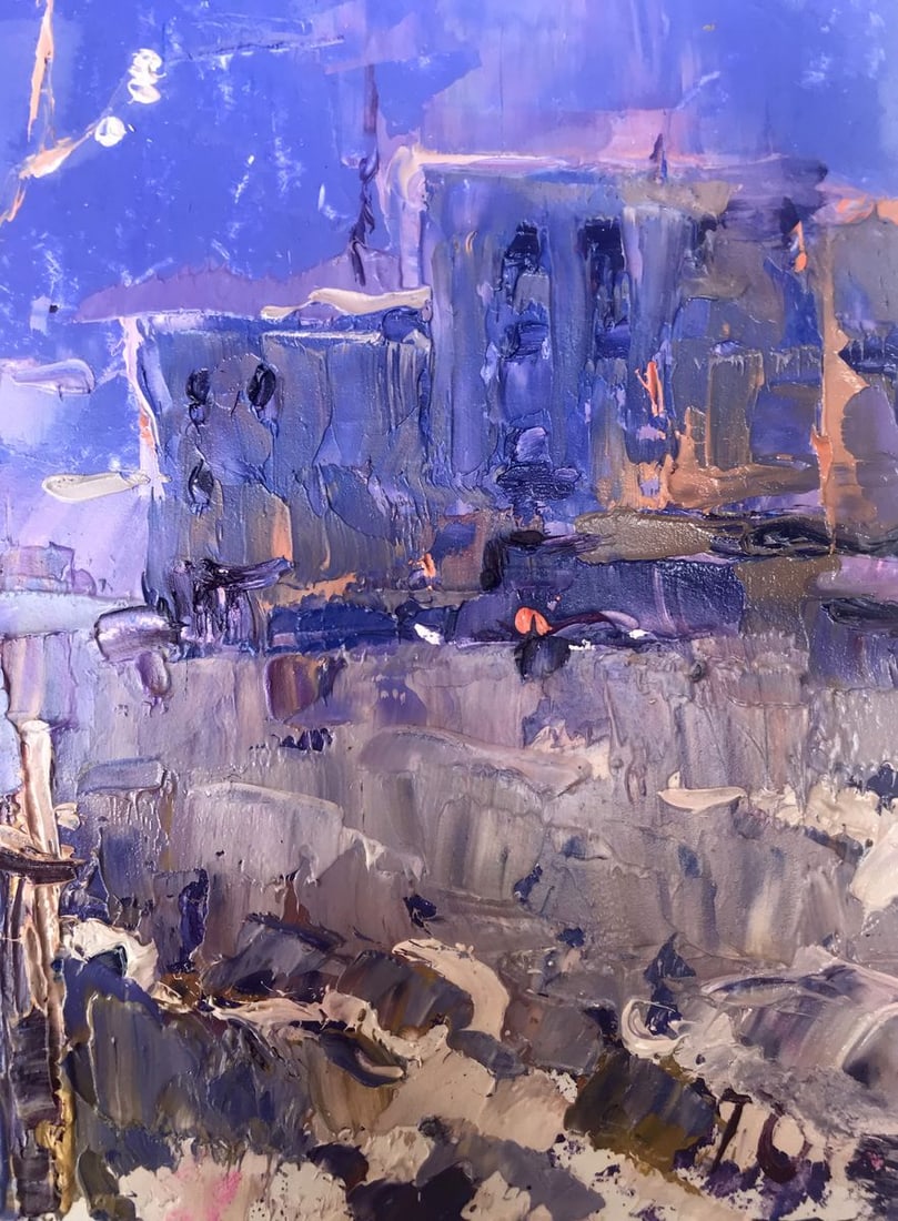 Oil painting Spring in the City Kalenyuk Alex - 11