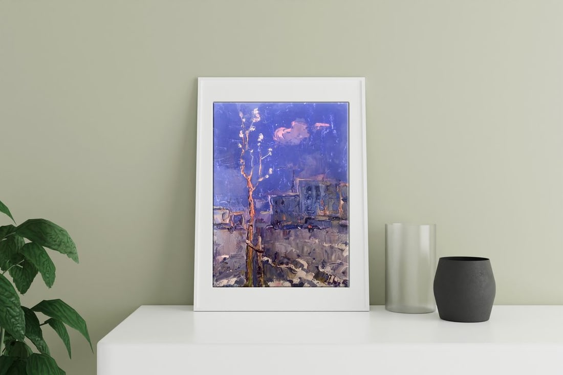 Oil painting Spring in the City Kalenyuk Alex - 3