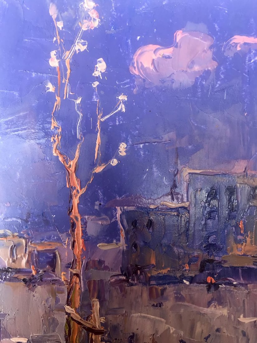 Oil painting Spring in the City Kalenyuk Alex - 4
