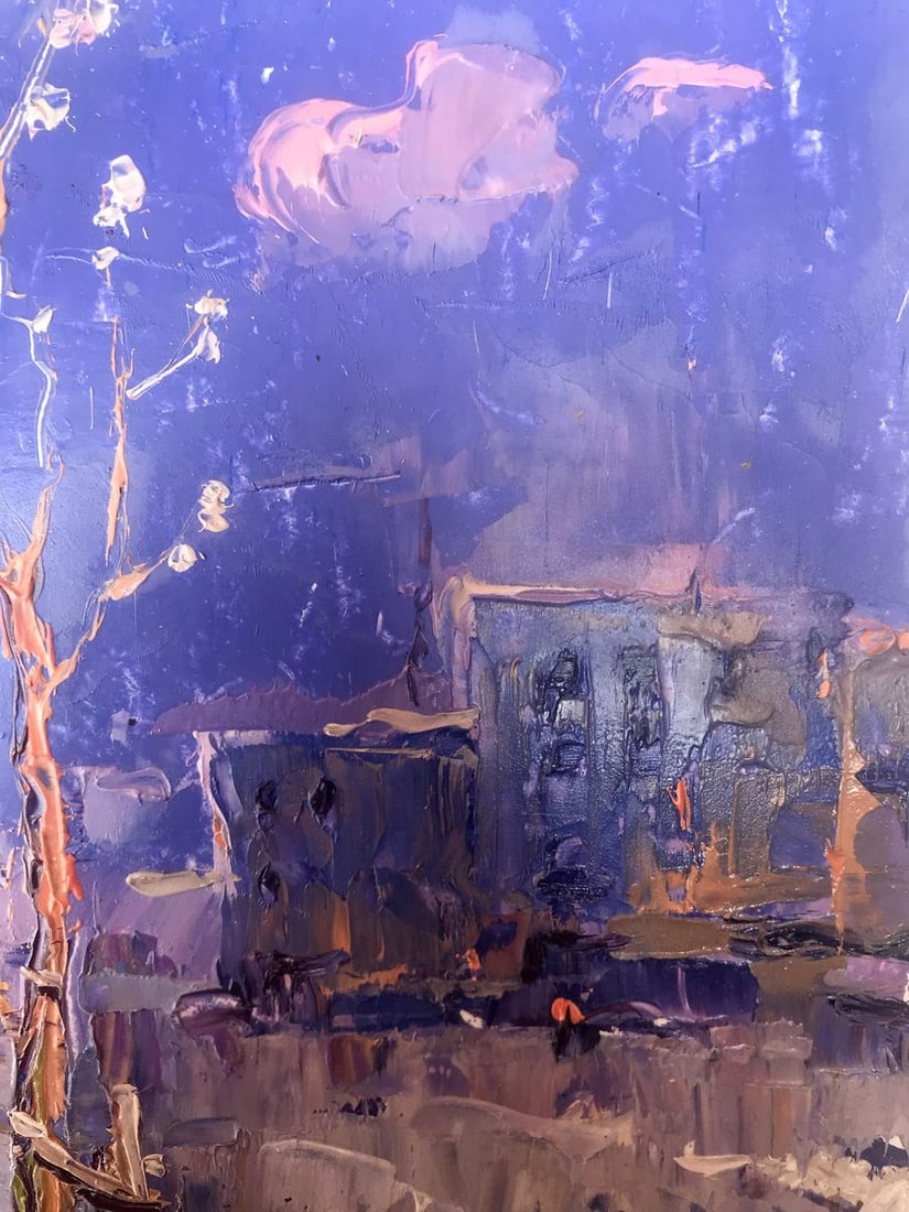 Oil painting Spring in the City Kalenyuk Alex - 5