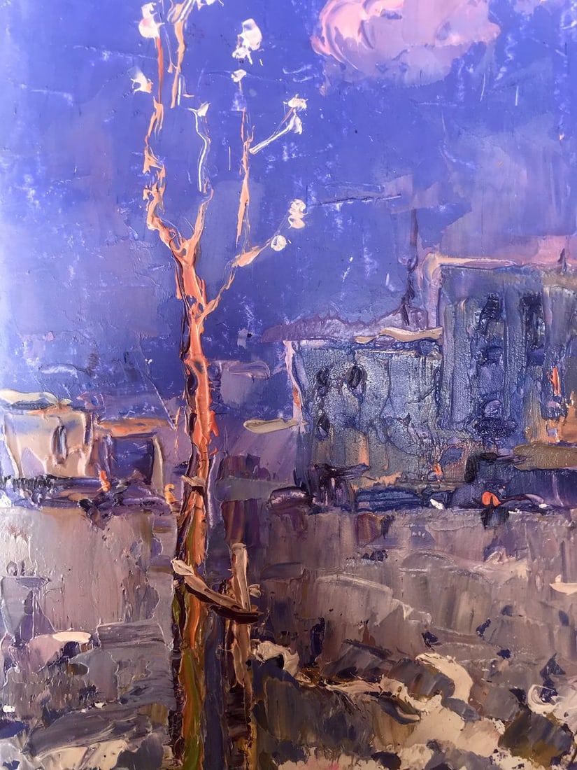 Oil painting Spring in the City Kalenyuk Alex - 6