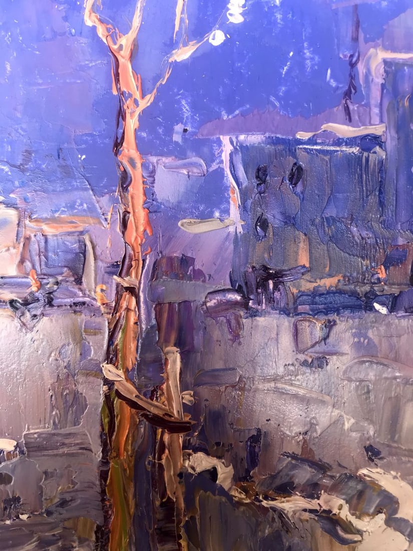 Oil painting Spring in the City Kalenyuk Alex - 9