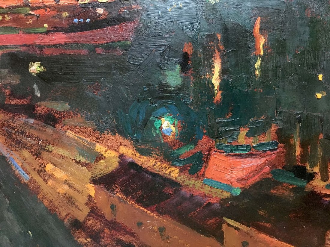 Oil painting Night port Sakhnenko Victor Ivanovich - 3