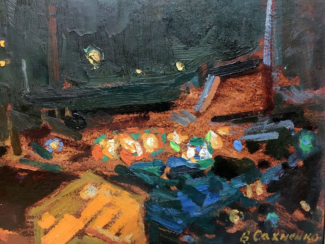 Oil painting Night port Sakhnenko Victor Ivanovich - 5