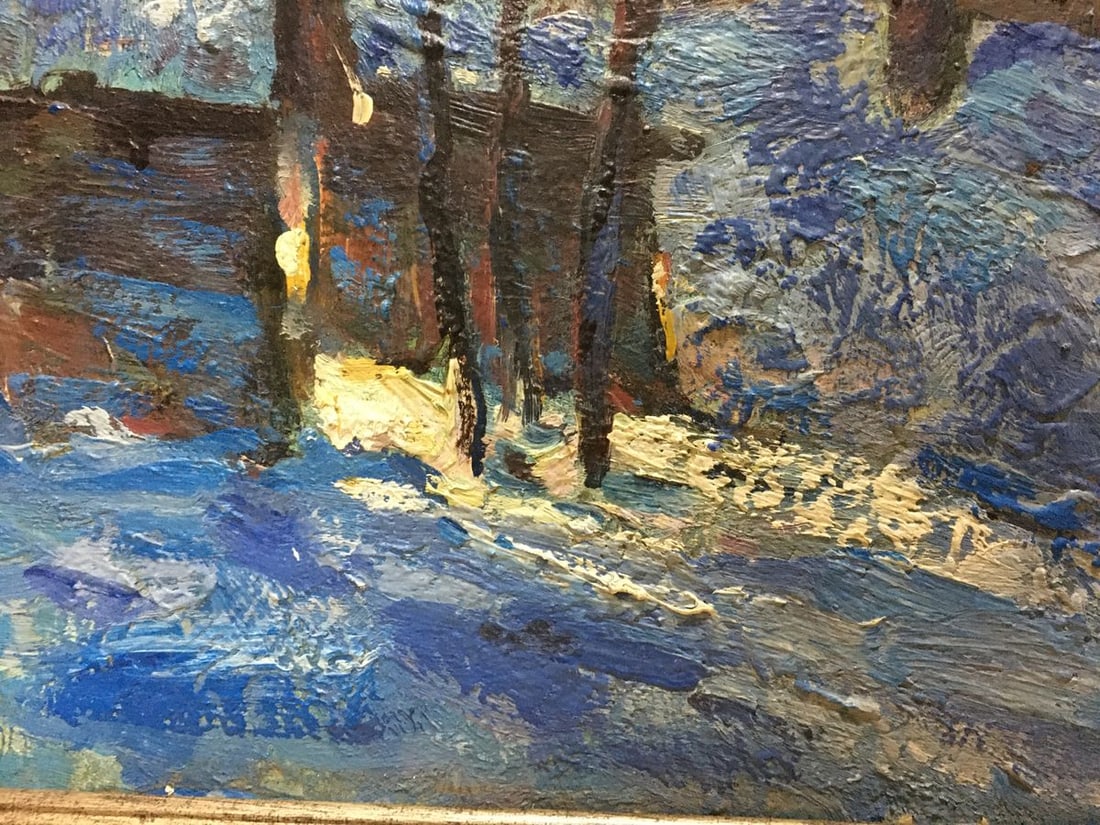 Oil painting Winter fairy tale Sergey Basov - 4