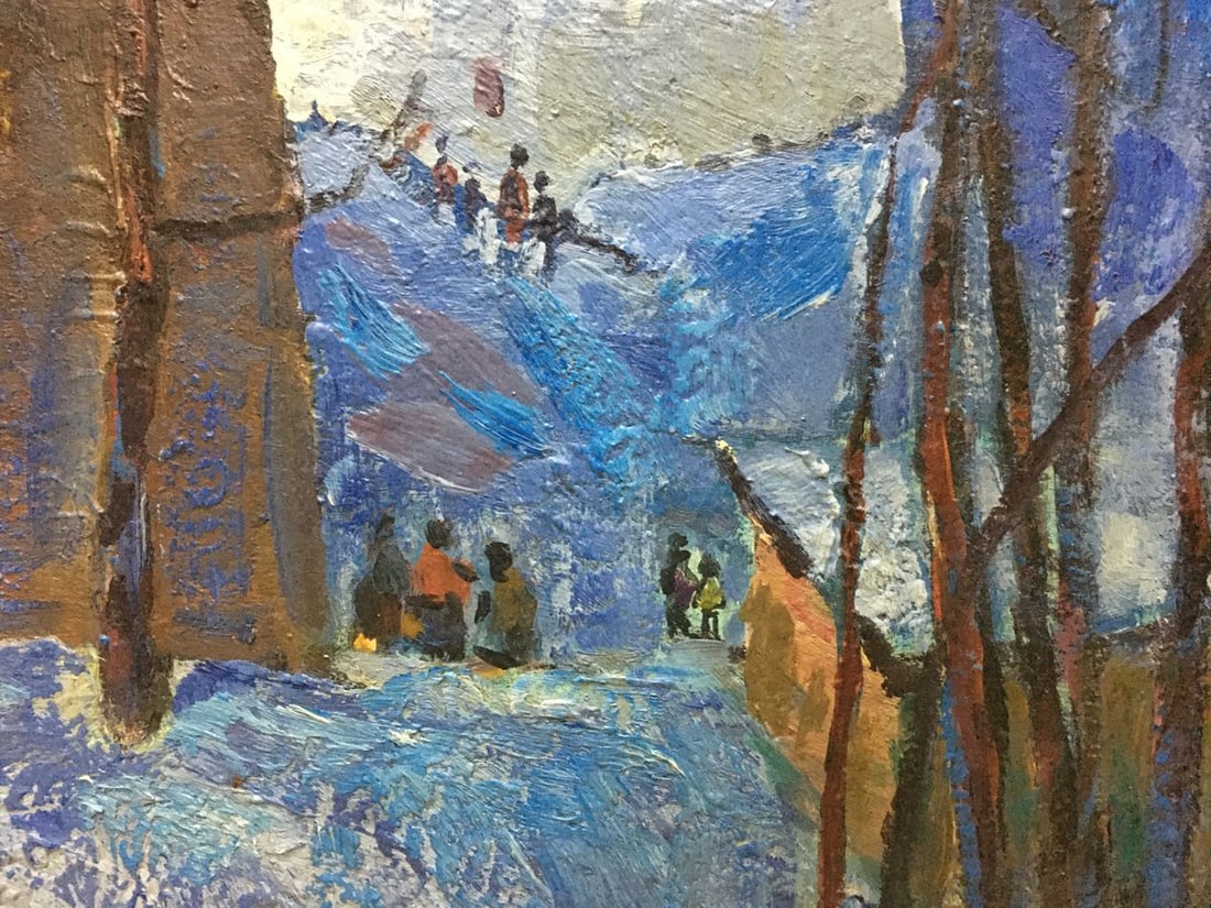 Oil painting Winter fairy tale Sergey Basov - 6