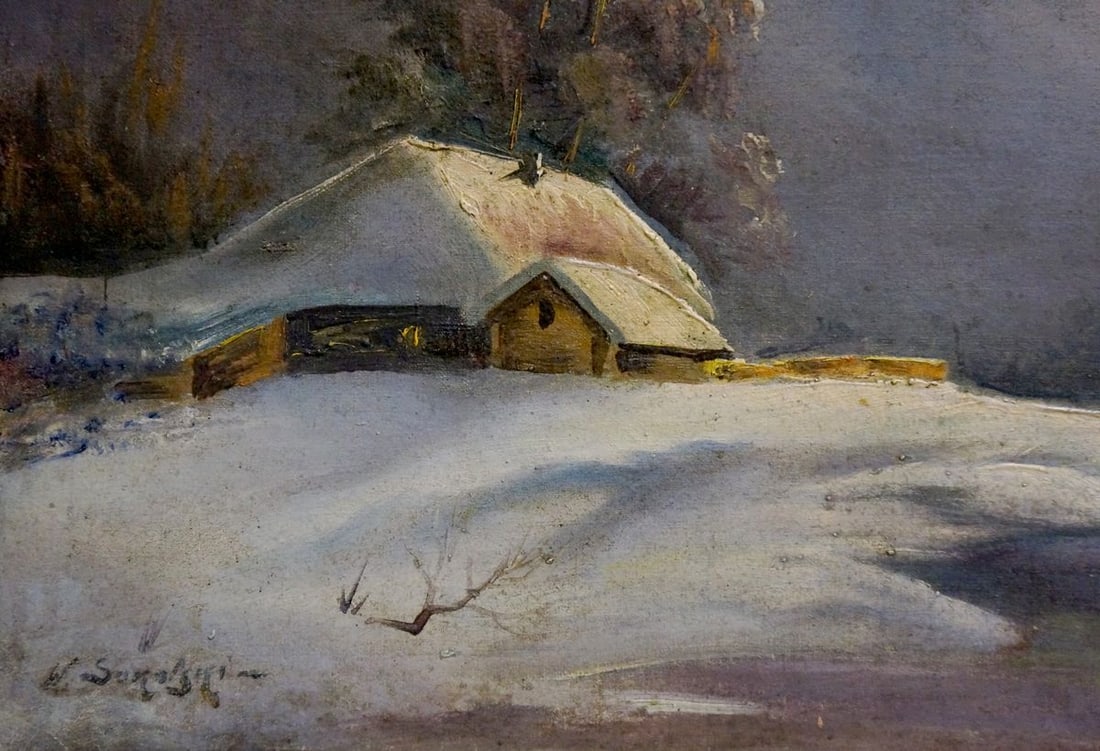 Oil painting Winter fairy tale - 2