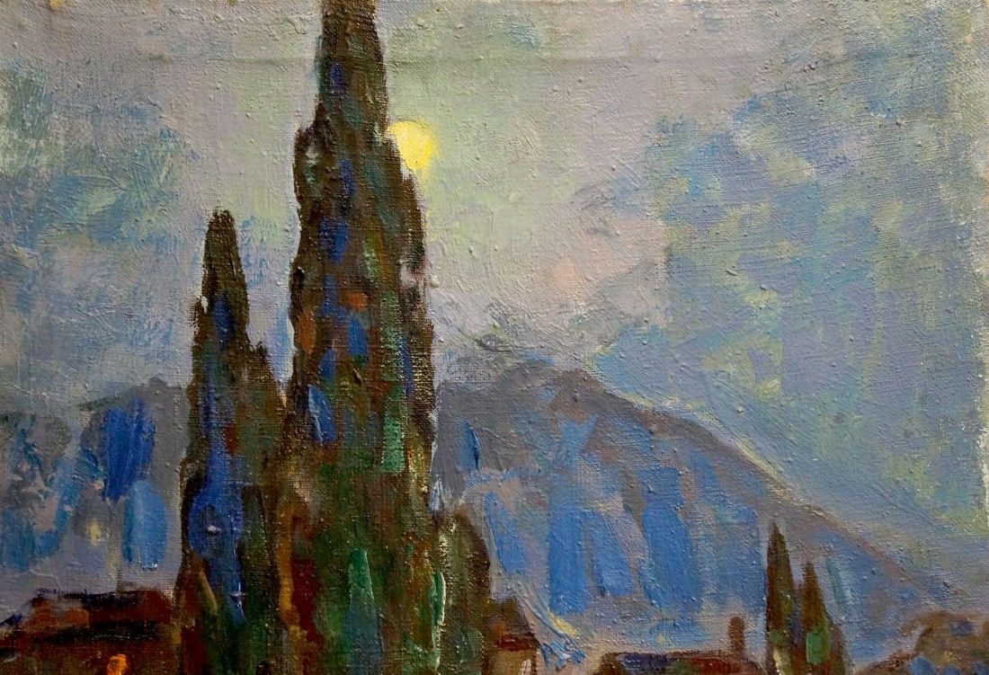 Oil painting Night city Bakaev Sergey Ivanovich - 5