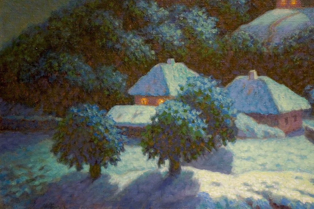 Oil painting Winter fairy tale Volik Pavel Ivanovich - 2