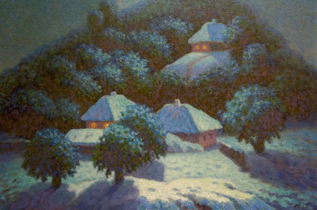 Oil painting Winter fairy tale Volik Pavel Ivanovich - 5