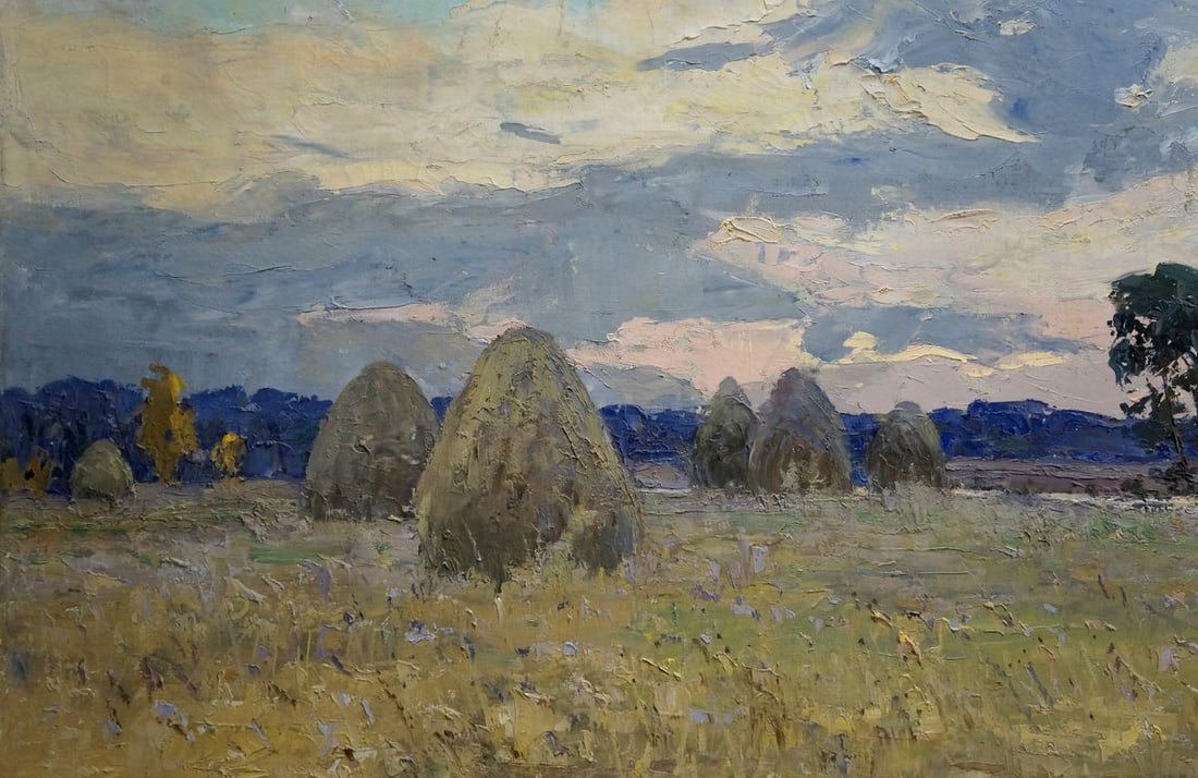 Oil painting Evening landscape Tyukha Ivan Andreevich - 2