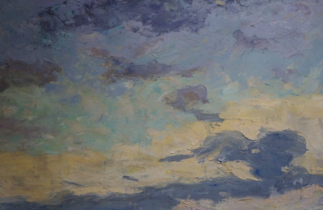 Oil painting Evening landscape Tyukha Ivan Andreevich - 3