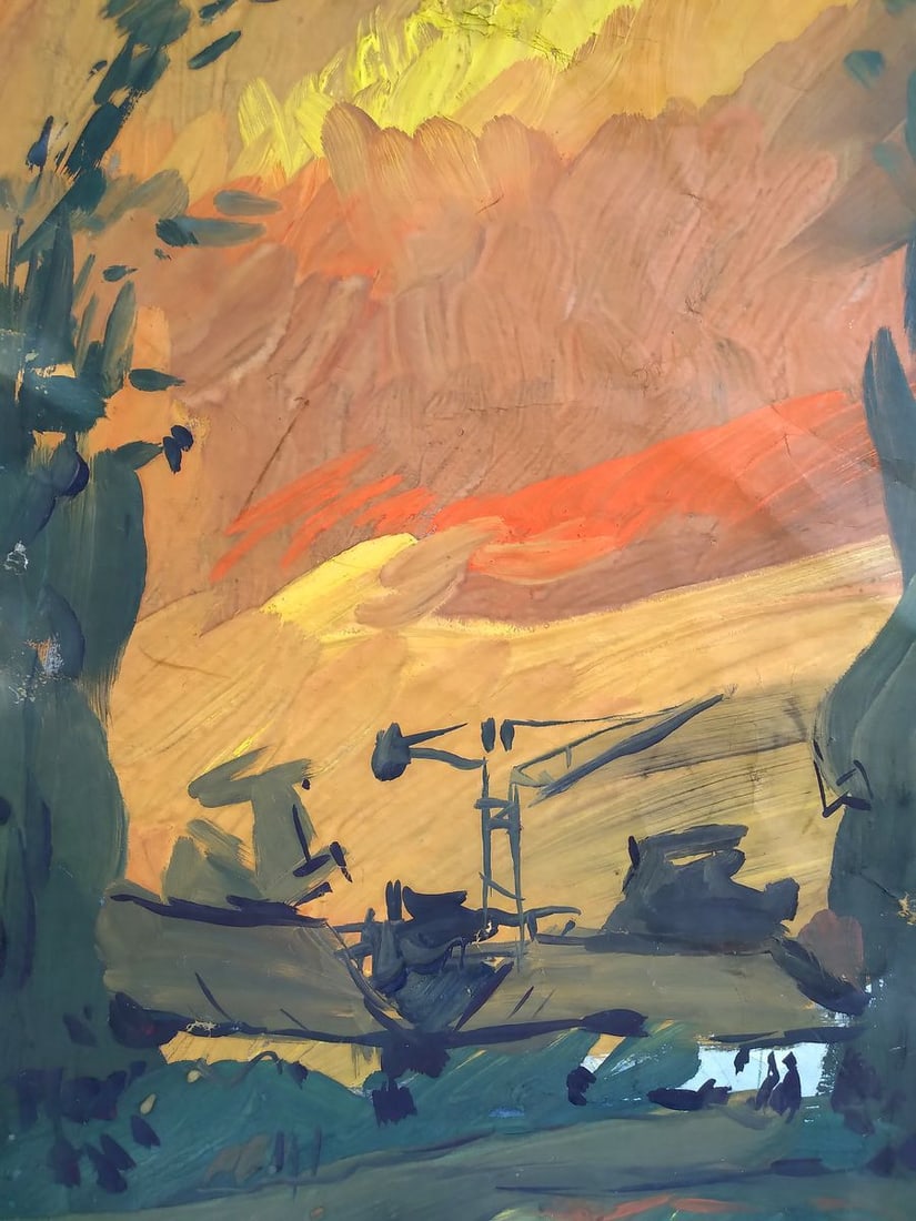 Painting Colorful sunset Litvinov Oleg Arkad'yevich - 2