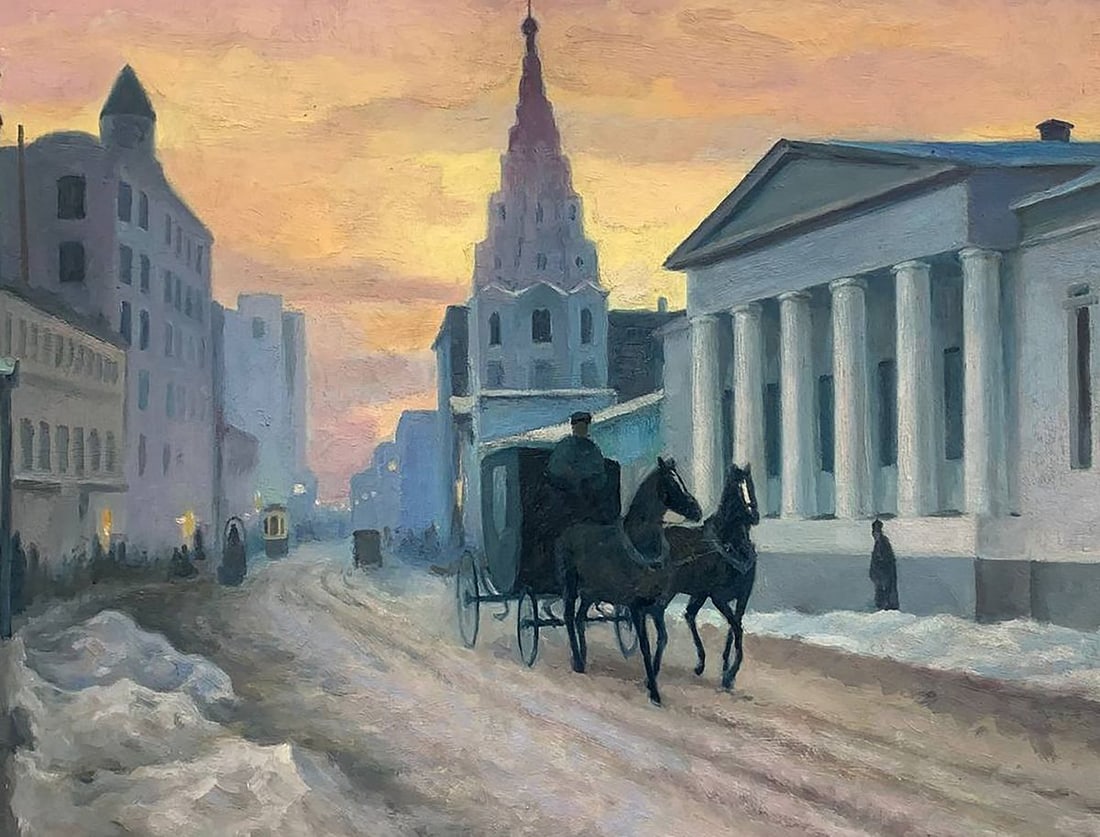 Oil painting Kharkiv city Veksler Abram Iosifovich - 2