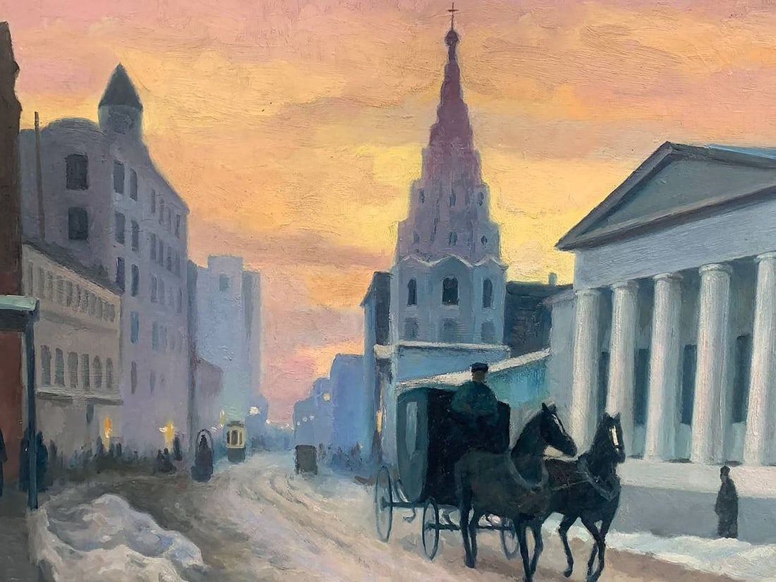 Oil painting Kharkiv city Veksler Abram Iosifovich - 4