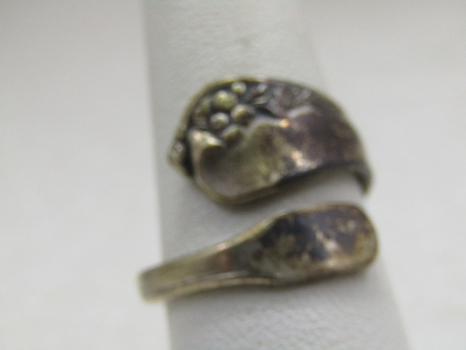 Vintage Sterling Oneida Community Spoon Ring, Sz. 8, Adj. Signed - 3
