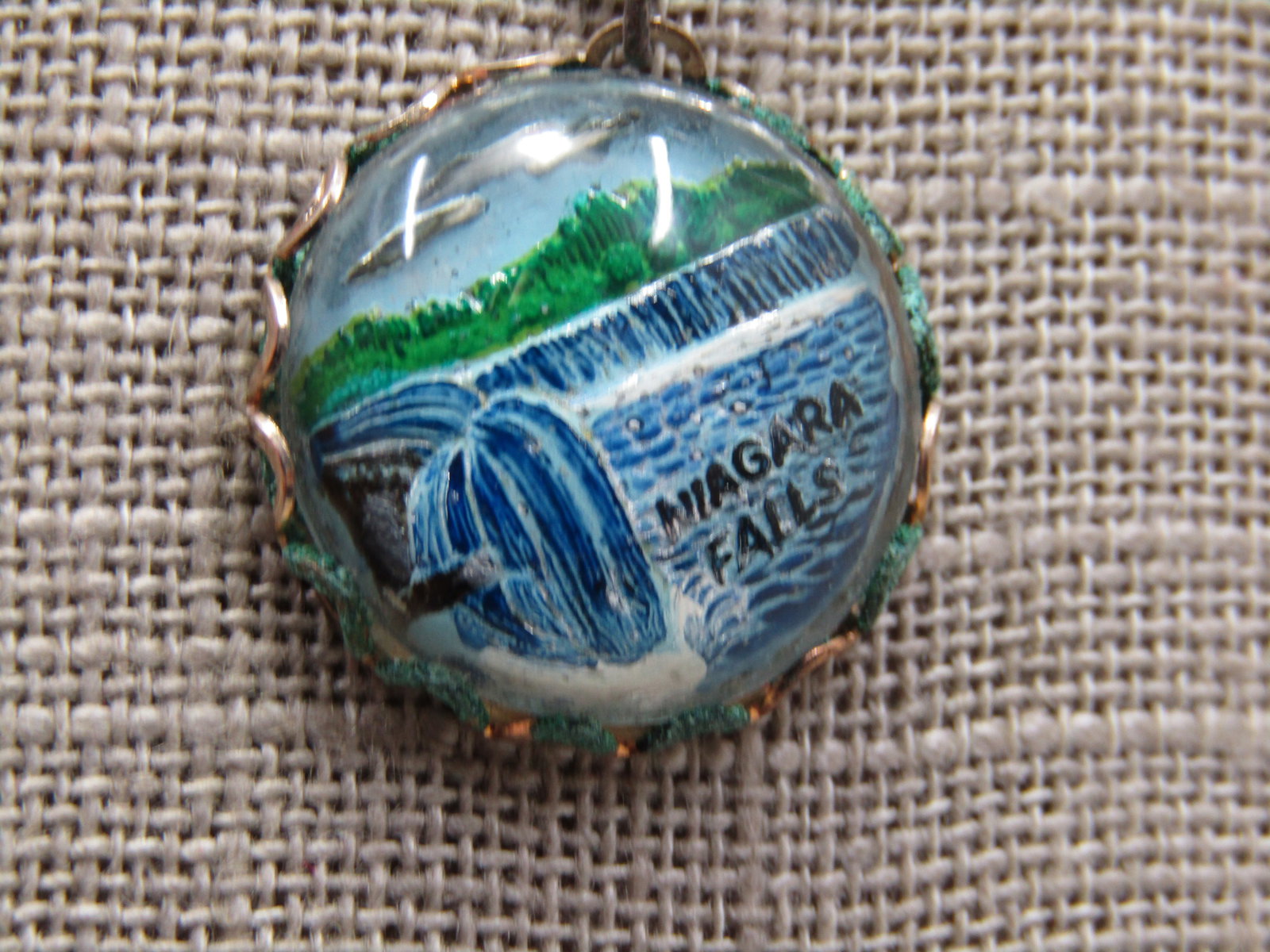 Vintage Niagra Falls Souvenier Necklace, 18", 1950's-1960's - 3
