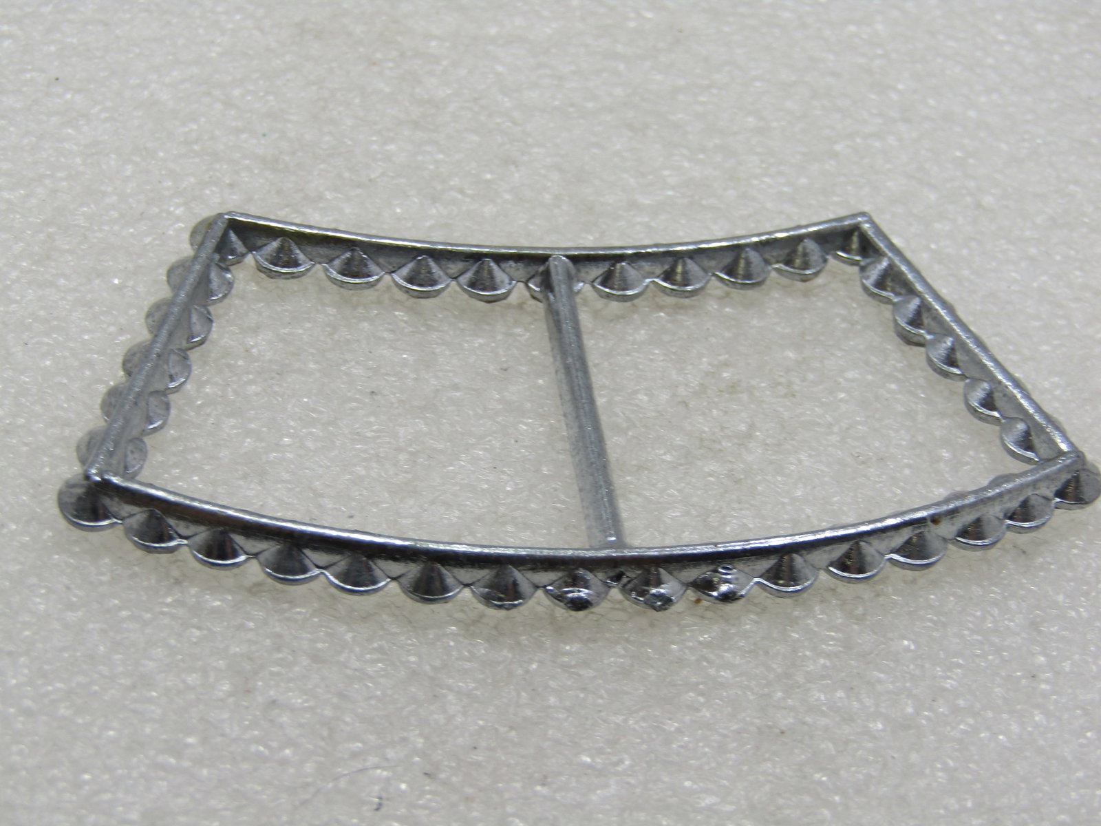 Vintage Curved Aurora Borealis Rhinestone Buckle, 1950's-1960's, 3" - 6