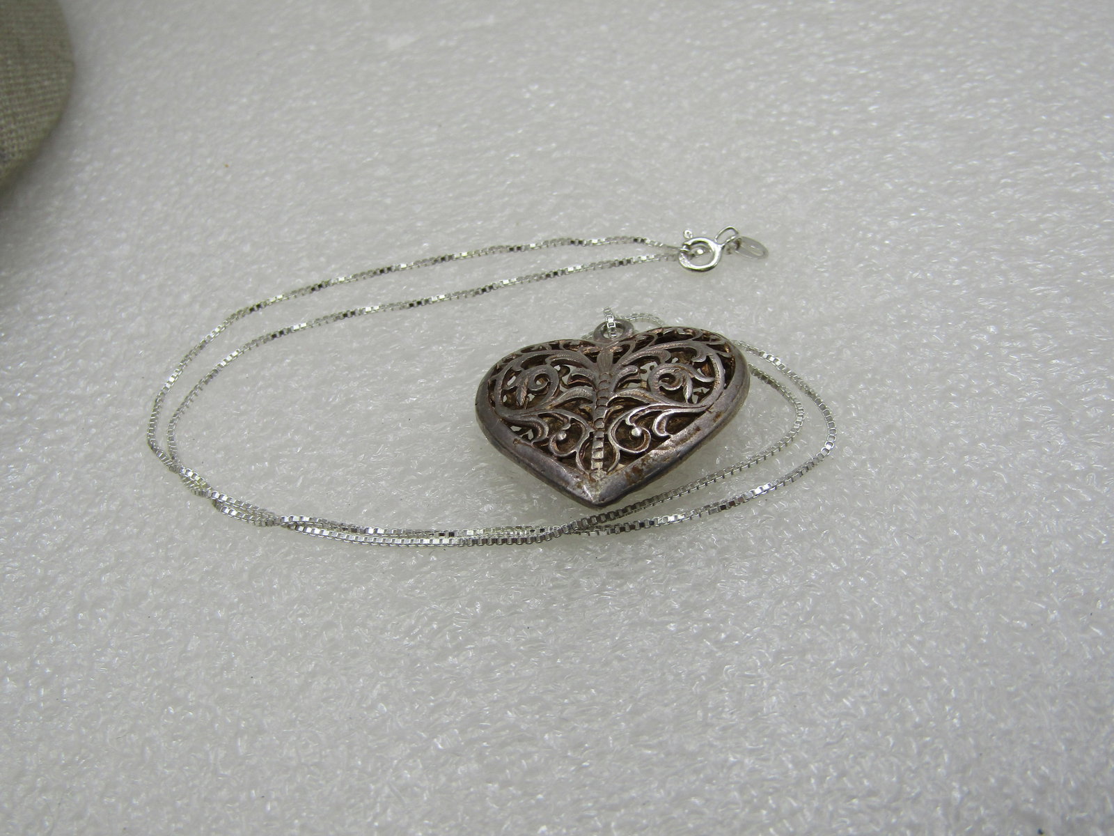 Vintage 10kt GF Triple Heart Stick Pin with Safety Cap - 5