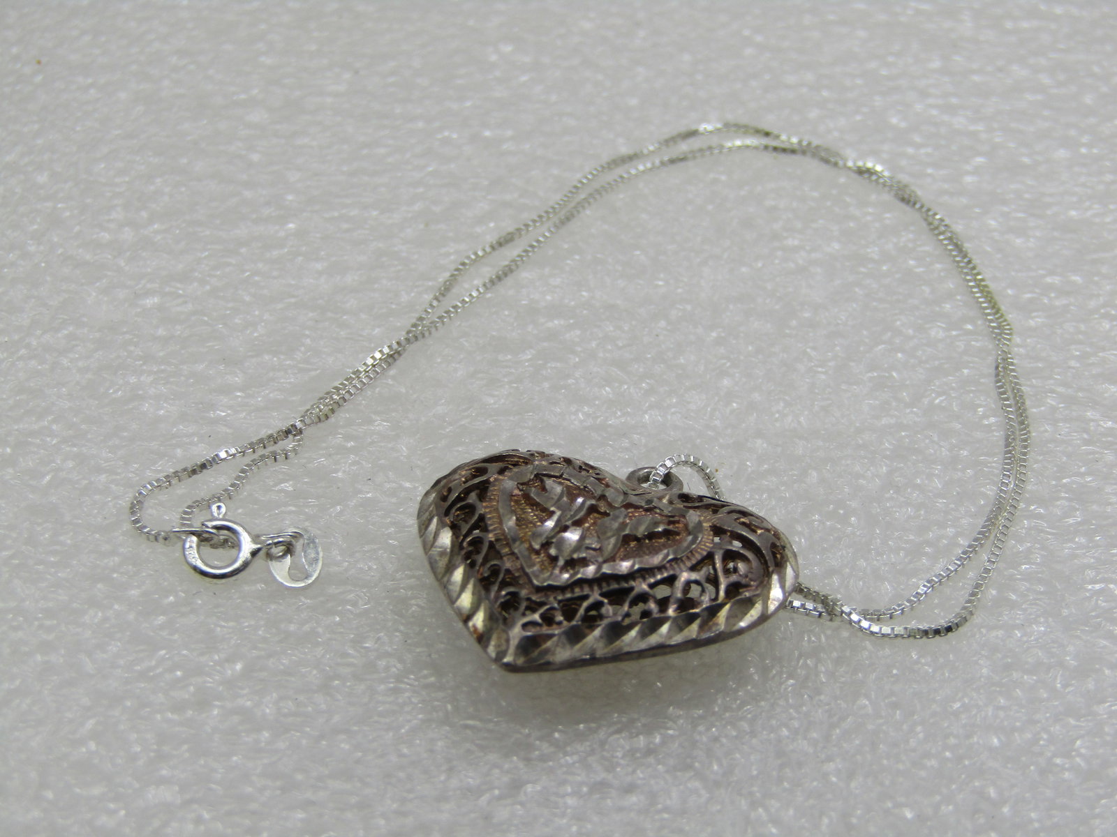 Vintage 10kt GF Triple Heart Stick Pin with Safety Cap - 6