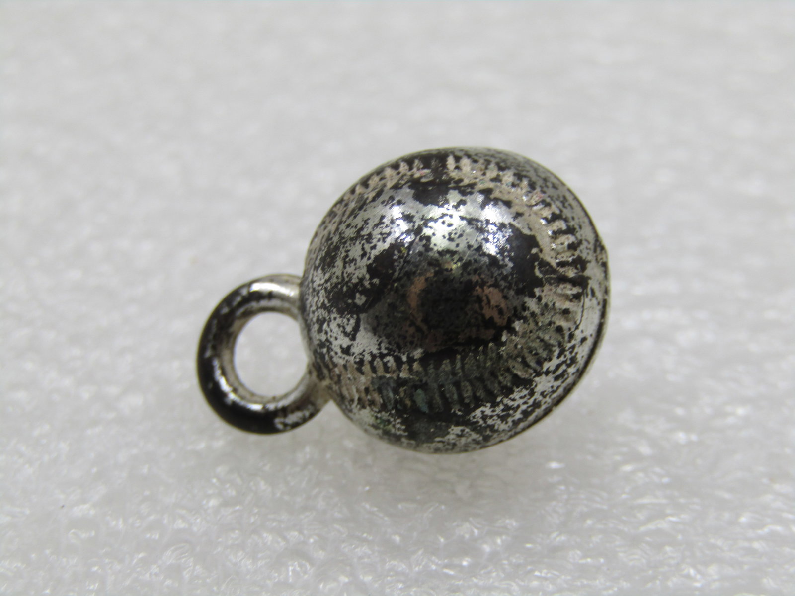 Vintage Baseball Charm/Pendant, Browns, Silver Tone, Mid-Century - 2