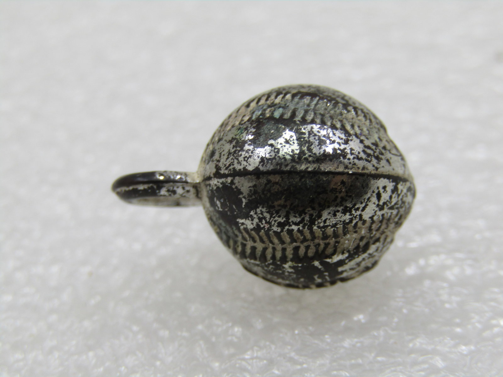 Vintage Baseball Charm/Pendant, Browns, Silver Tone, Mid-Century - 3