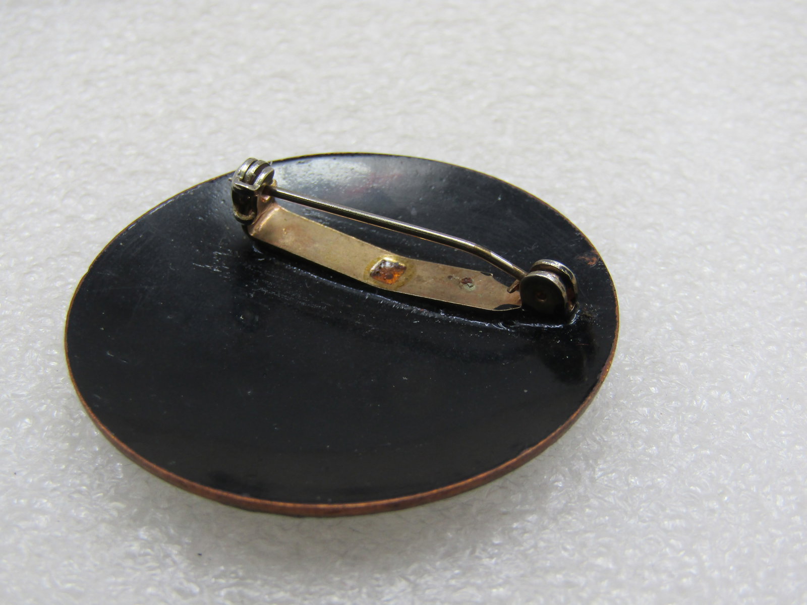 Vintage Enamled Copper Brooch, Colorful Abstract, 1.75" - 6
