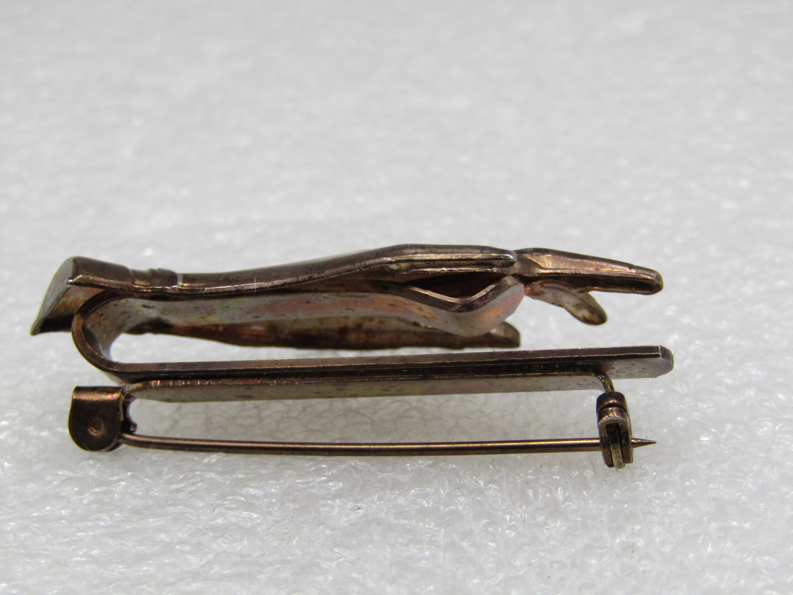 Vintage Hand Brooch With Open Area to Hold Something, 1940's-1950's - 3